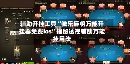 辅助开挂工具“微乐麻将万能开挂器免费ios”揭秘透视辅助万能挂用法