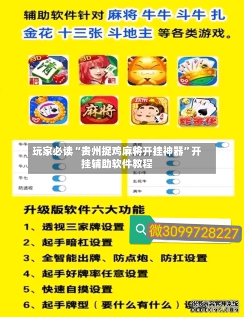 玩家必读“贵州捉鸡麻将开挂神器”开挂辅助软件教程-第2张图片