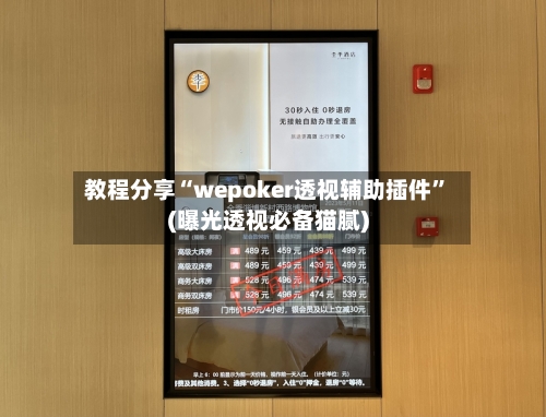教程分享“wepoker透视辅助插件”(曝光透视必备猫腻)