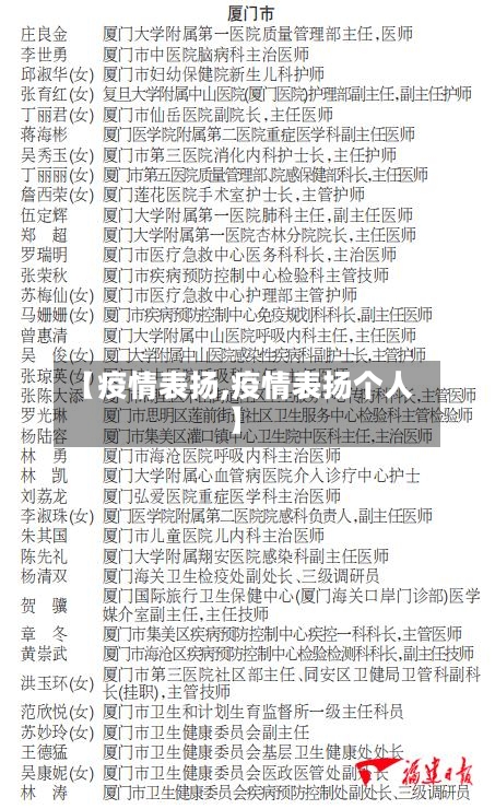 【疫情表扬,疫情表扬个人】-第2张图片