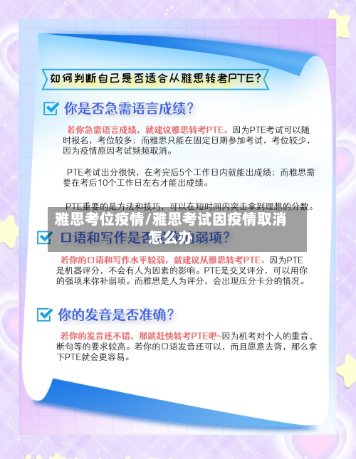 雅思考位疫情/雅思考试因疫情取消怎么办