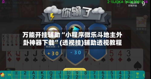 万能开挂辅助“小程序微乐斗地主外卦神器下载”(透视挂)辅助透视教程-第2张图片