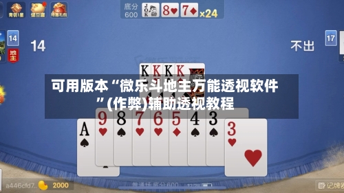 可用版本“微乐斗地主万能透视软件	”(作弊)辅助透视教程-第2张图片