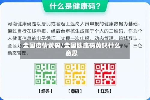 全国疫情黄码/全国健康码黄码什么意思-第3张图片