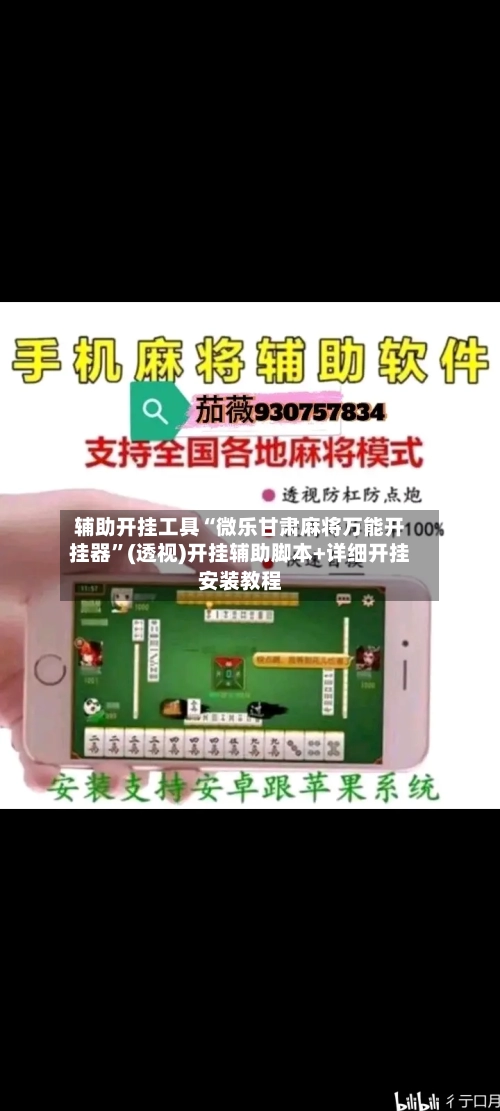 辅助开挂工具“微乐甘肃麻将万能开挂器”(透视)开挂辅助脚本+详细开挂安装教程-第2张图片