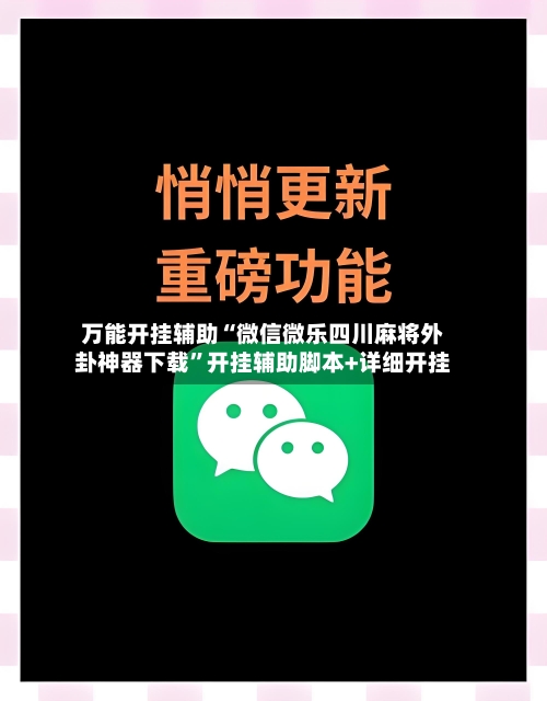 万能开挂辅助“微信微乐四川麻将外卦神器下载	”开挂辅助脚本+详细开挂-第3张图片