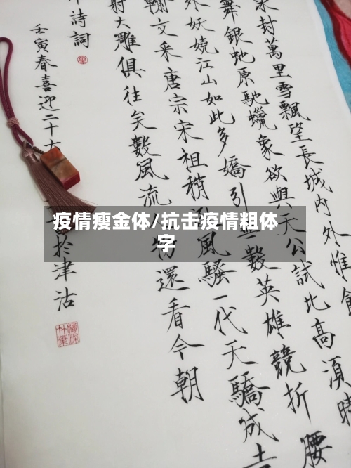 疫情瘦金体/抗击疫情粗体字-第2张图片
