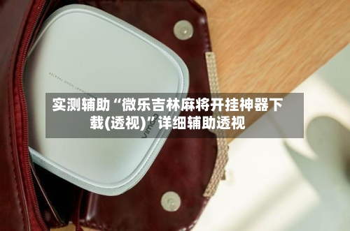 实测辅助“微乐吉林麻将开挂神器下载(透视)”详细辅助透视-第2张图片