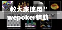 教大家使用“wepoker辅助器透视挂”(透视)开挂辅助脚本+详细开挂安装教程-第3张图片