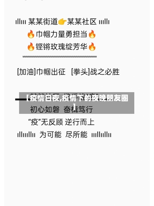 【疫情日夜,疫情下的夜晚朋友圈】-第2张图片