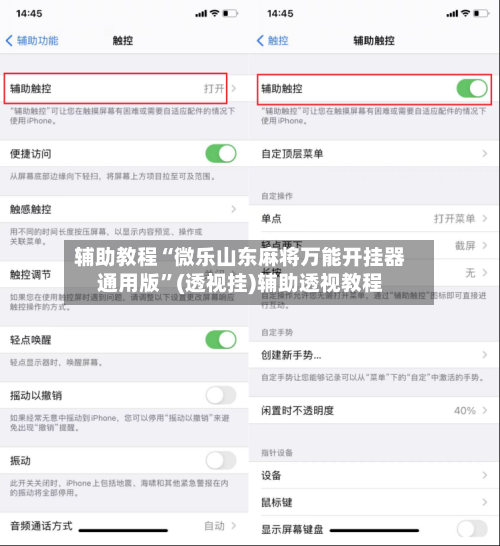辅助教程“微乐山东麻将万能开挂器通用版”(透视挂)辅助透视教程