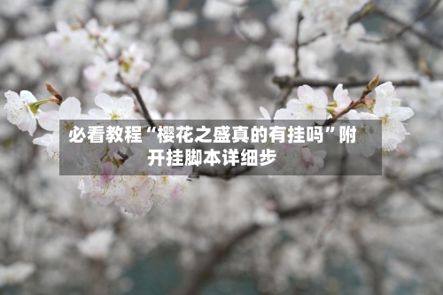 必看教程“樱花之盛真的有挂吗”附开挂脚本详细步