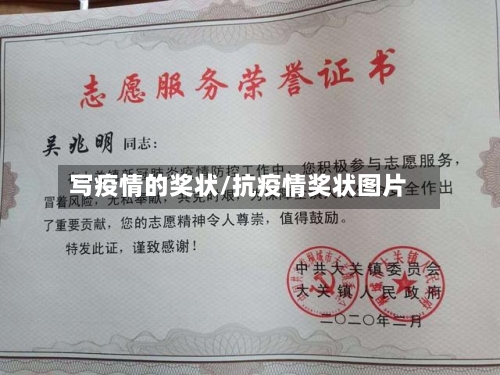 写疫情的奖状/抗疫情奖状图片-第2张图片