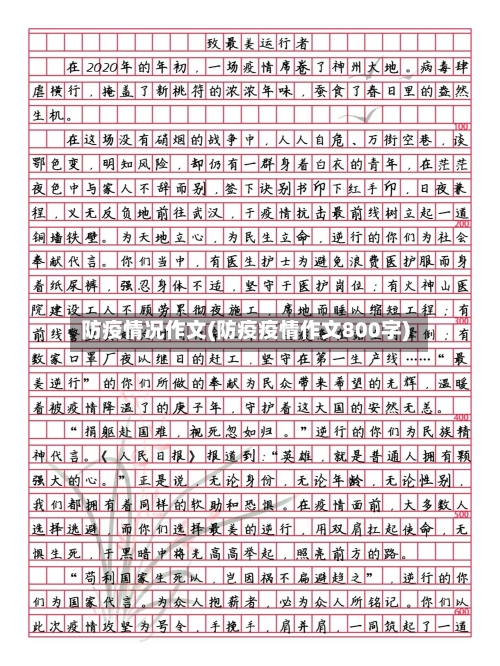防疫情况作文(防疫疫情作文800字)-第2张图片