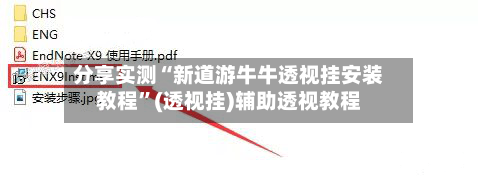 分享实测“新道游牛牛透视挂安装教程	”(透视挂)辅助透视教程-第2张图片