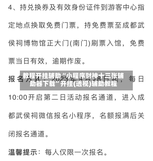 教程开挂辅助“小程序财神十三张辅助器下载”开挂(透视)辅助教程-第2张图片