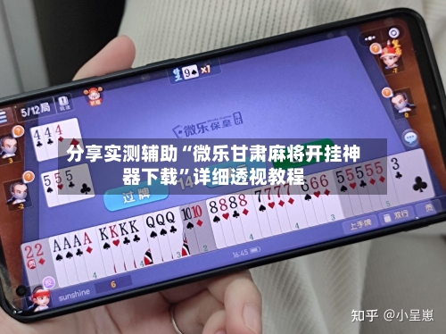 分享实测辅助“微乐甘肃麻将开挂神器下载”详细透视教程-第2张图片