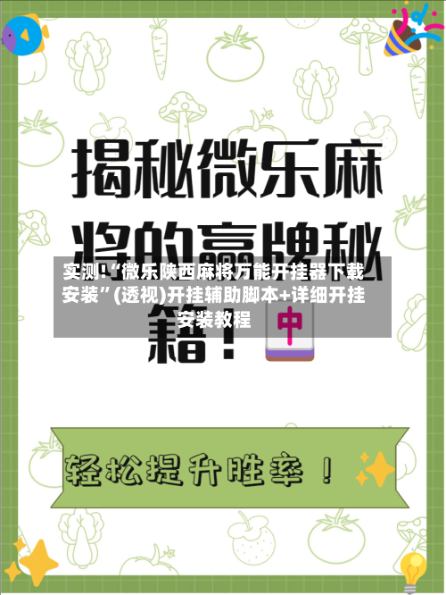 实测!“微乐陕西麻将万能开挂器下载安装”(透视)开挂辅助脚本+详细开挂安装教程