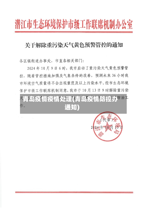 青岛疫情疫情处理(青岛疫情防控办通知)-第2张图片