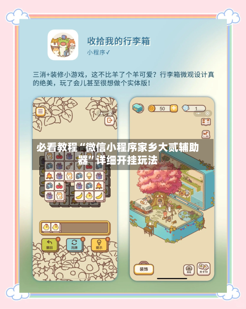 必看教程“微信小程序家乡大贰辅助器”详细开挂玩法