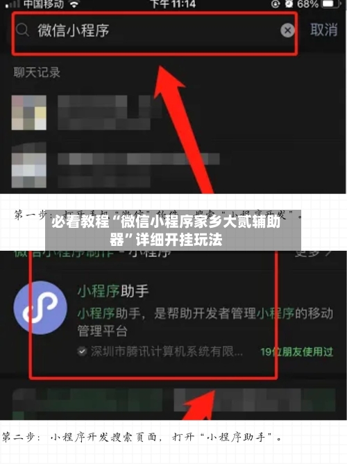 必看教程“微信小程序家乡大贰辅助器	”详细开挂玩法-第2张图片