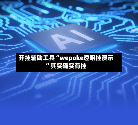 开挂辅助工具“wepoke透明挂演示”其实确实有挂