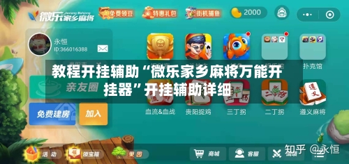 教程开挂辅助“微乐家乡麻将万能开挂器	”开挂辅助详细-第2张图片