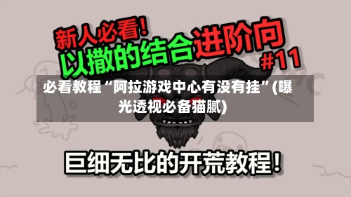 必看教程“阿拉游戏中心有没有挂”(曝光透视必备猫腻)