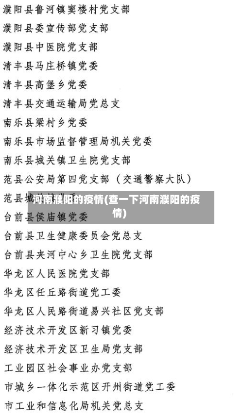 河南濮阳的疫情(查一下河南濮阳的疫情)-第2张图片