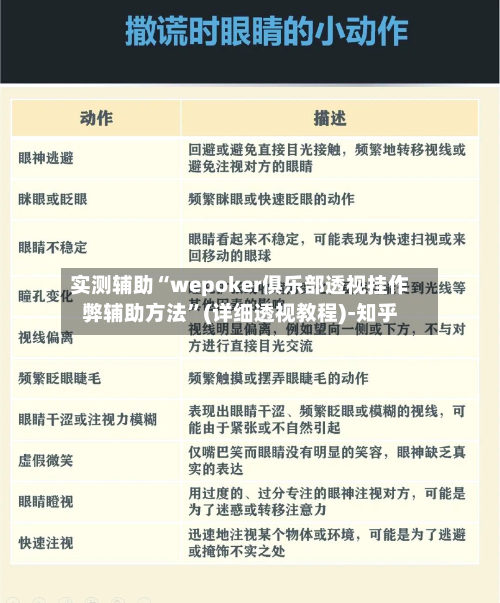 实测辅助“wepoker俱乐部透视挂作弊辅助方法”(详细透视教程)-知乎