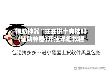 辅助神器“旺旺拼十有挂吗(辅助神器)开挂详细教程-第2张图片