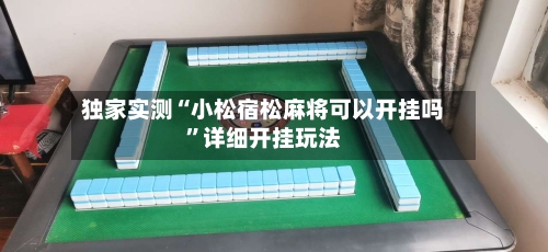 独家实测“小松宿松麻将可以开挂吗”详细开挂玩法